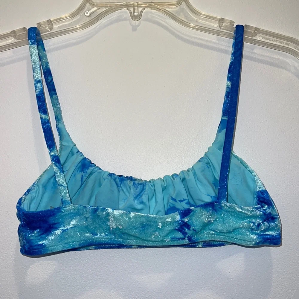 Frankies Bikinis Aqua Tie Dye Liam Top